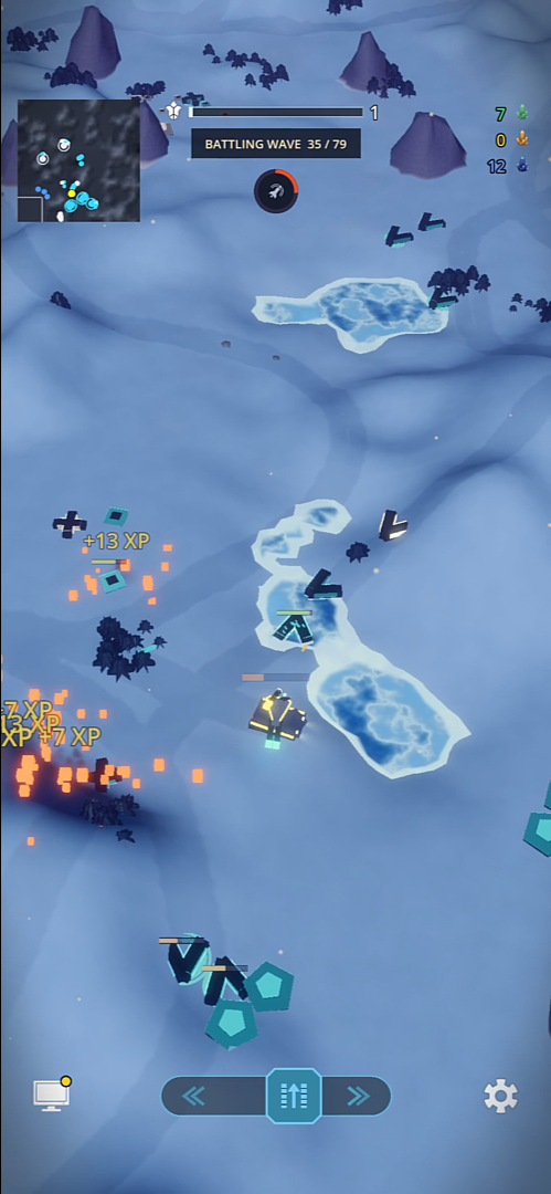 Holding the line against a wave on the ice planet
